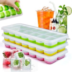 Silicone Ice Cube Tray with 14 Grids