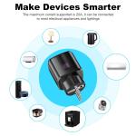Smart WiFi and Bluetooth Plug with Power Monitor