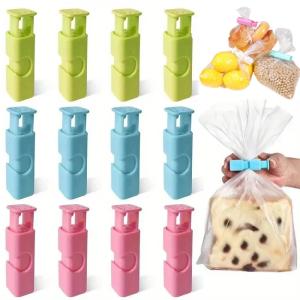4-Pack Reusable Bag Clips for Fresh Snacks