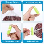 4-Pack Reusable Bag Clips for Fresh Snacks