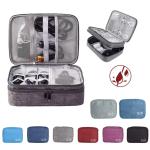 Black Travel Organizer Bag for Cables and Accessories