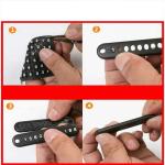 Personalized Waxed Leather Motorcycle Lock Keychain