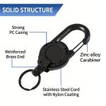 Retractable Keychain with Anti-Theft Wire Lock