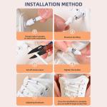 No Tie Elastic Shoelaces with Metal Locks