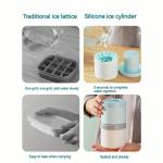 Silicone Ice Cube Mold Makes 60 Perfect Cubes