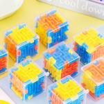 Transparent 3D Maze Cube Puzzle for Kids