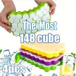 Silicone Honeycomb Ice Cube Trays - Reusable