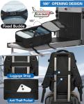 KLOSTAIN 40x20x25 Cabin Travel Backpack - Black