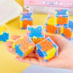 Transparent 3D Maze Magic Cube Puzzle for Kids