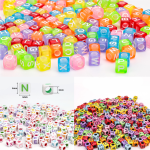 Acrylic Alphabet Cube Beads for DIY Jewelry