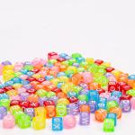 Acrylic Alphabet Cube Beads for DIY Jewelry