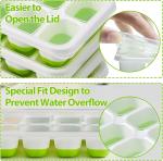 Silicone Ice Cube Tray with Lid - 14 Squares
