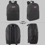 Classic Vintage Black Backpack for Adults and Kids