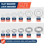 260-Piece Stainless Steel Washer Assortment Kit