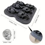 3D Skull Ice Ball Mold for Unique Cocktails