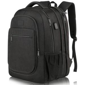 MATEIN Expandable Travel Laptop Backpack with USB Port