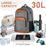 Water-Resistant Travel Laptop Backpack with USB Port