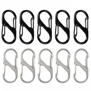 10 Pack Metal Keychain Lock Clips for Travel
