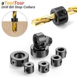 Adjustable Drill Stop Collar Set for Woodworking