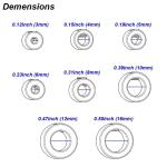Adjustable Drill Stop Collar Set for Woodworking