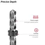 Adjustable Drill Stop Collar Set for Woodworking