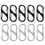 10 Pack Metal Keychain Lock Clips for Travel