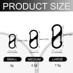 10 Pack Metal Keychain Lock Clips for Travel