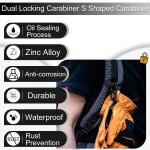 10 Pack Metal Keychain Lock Clips for Travel