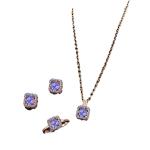 Luxury Jewelry Set: Necklace, Earrings & Ring