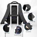 FENRUIEN Expandable Laptop Backpack with USB Charging