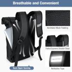 Waterproof 17-Inch Roll Top Laptop Backpack