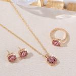 Elegant Jewelry Set: Necklace, Earrings & Ring