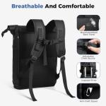 Waterproof Expandable Backpack with Anti-Theft Zipper