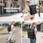 Waterproof Expandable Backpack with Anti-Theft Zipper