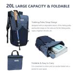 Power King 25L Lightweight Foldable Hiking Backpack