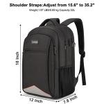 Lumesner Anti-Theft Travel Laptop Backpack with USB Port