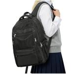 CADOLIM Black Casual Travel Backpack for School