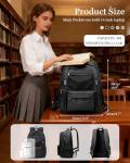 CADOLIM Black Casual Travel Backpack for School