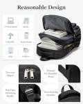 CADOLIM Black Casual Travel Backpack for School