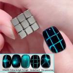 27pcs Cat Eye Magnet Cube Nail Art Set