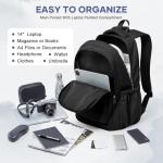 WEPLAN Lightweight Waterproof Backpack for School and Travel