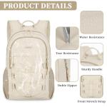 ZOMFELT 15L Packable Hiking Backpack - Beige
