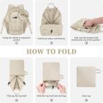 ZOMFELT 15L Packable Hiking Backpack - Beige