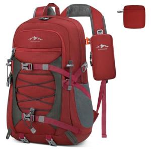 40L Lightweight Foldable Hiking Backpack with Phone Bag