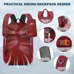 40L Lightweight Foldable Hiking Backpack with Phone Bag