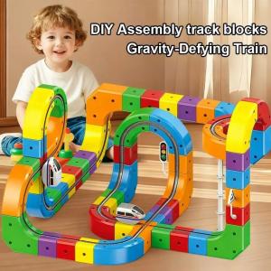Magnetic Train Track Set with Anti-Gravity Features