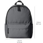 Grey Classic Casual School Backpack by Amazon Basics