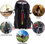 Besrina 40L Lightweight Water-Resistant Hiking Backpack