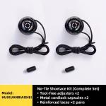 No-Tie Shoe Locks - Quick-Adjust Rotating Buckles