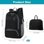 Wihozte 30L Waterproof Foldable Travel Backpack